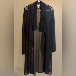 Revamped Black Sheer Cardigan